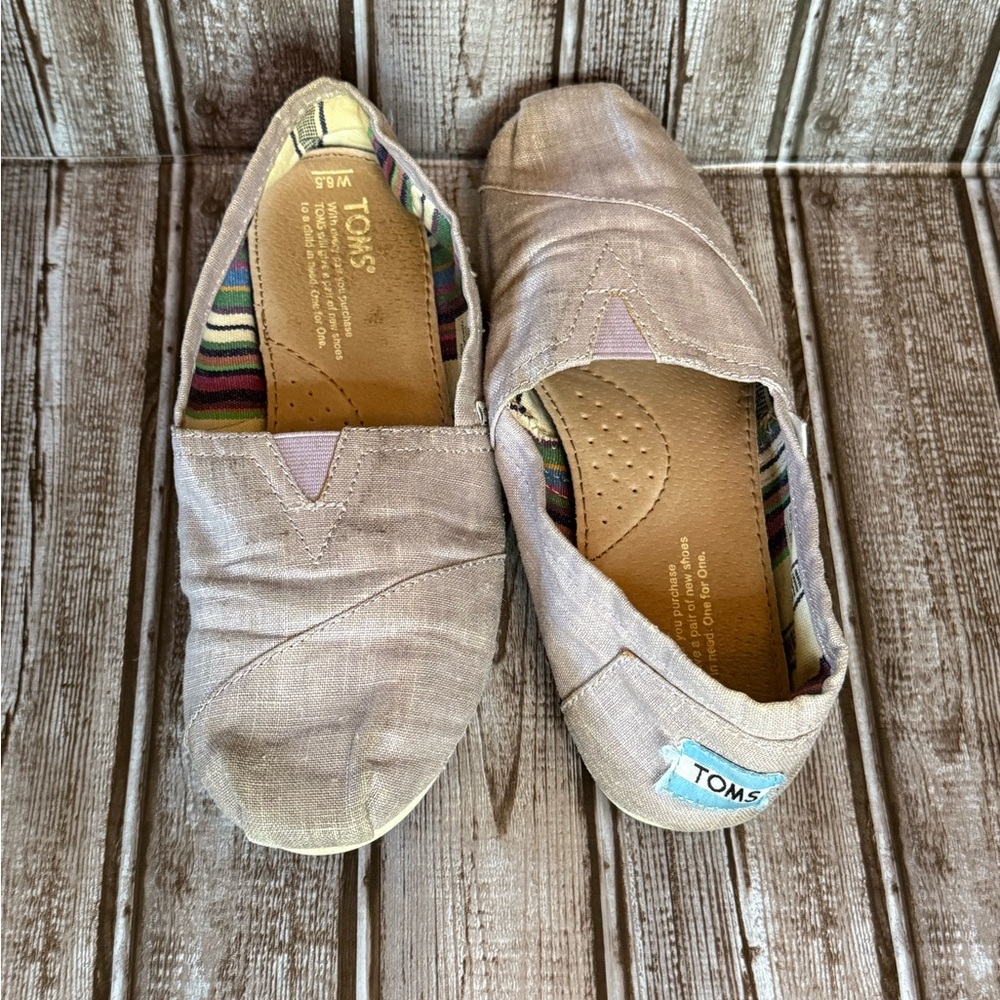 Toms Light Tan Casual Slip-Ons